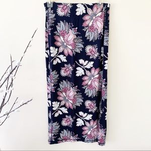 Loft Stretch Midi Skirt with Slit